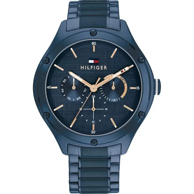 Tommy Hilfiger Chronograph Blue Dial Stainless Steel Strap Women Watch 1782656 1
