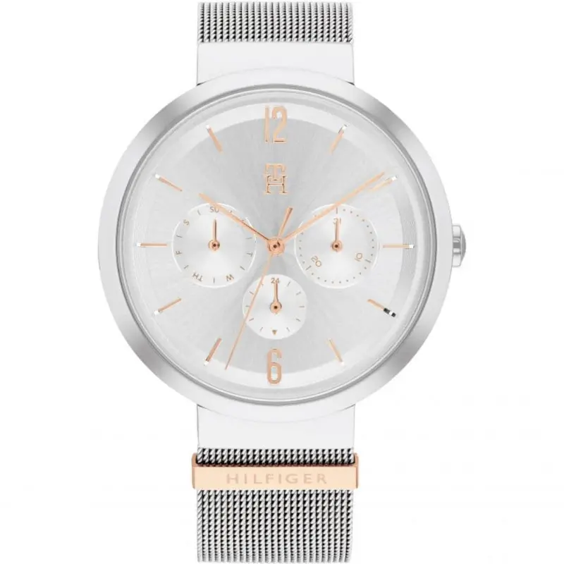 Tommy Hilfiger Chronograph Silver Dial Milanese Strap Women Watch 1782537 1
