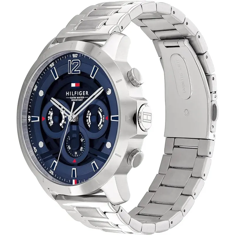 Tommy Hilfiger Chronograph Silver Stainless Steel Strap Men Watch 1710492 2