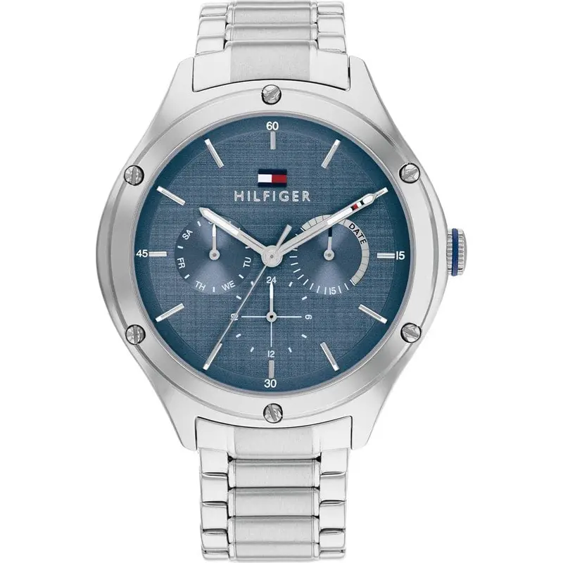 Tommy Hilfiger Chronograph Silver Stainless Steel Strap Men Watch 1782657 1