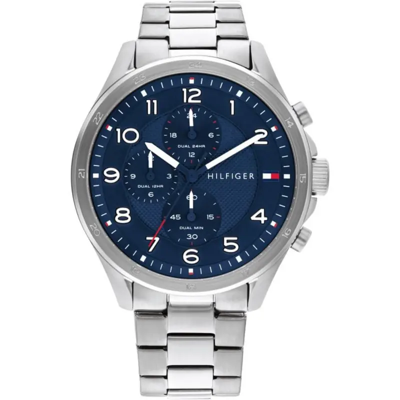 Tommy Hilfiger Chronograph Silver Stainless Steel Strap Men Watch 1792007 1