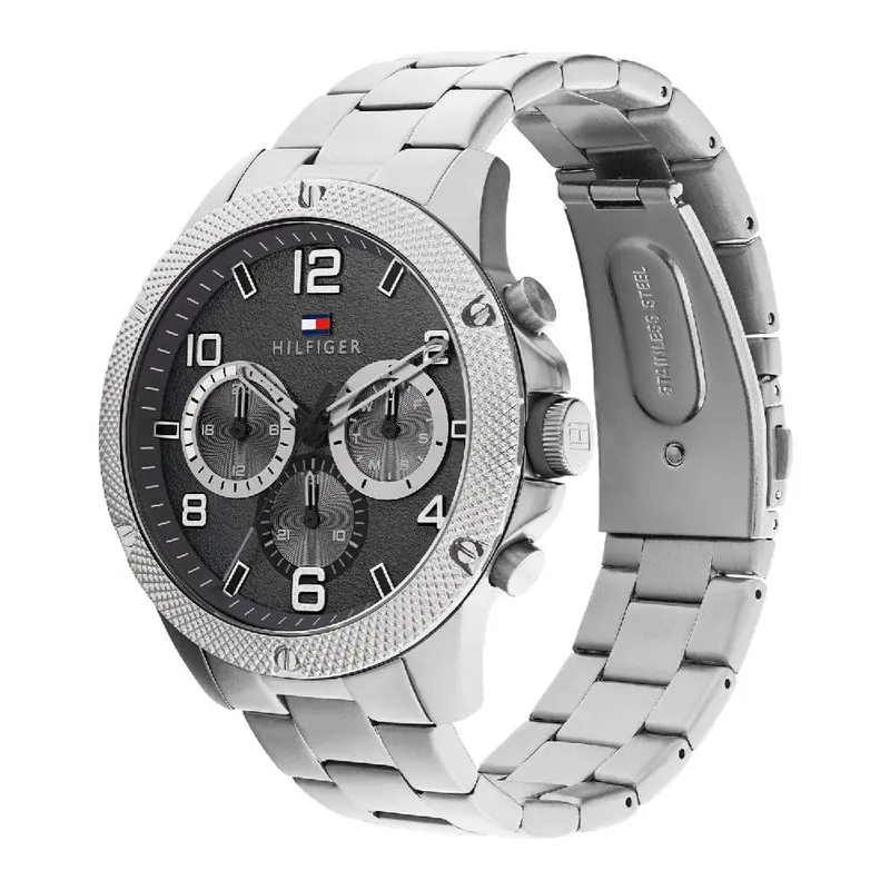 Tommy Hilfiger Chronograph Silver Stainless Steel Strap Men Watch 1792029 2