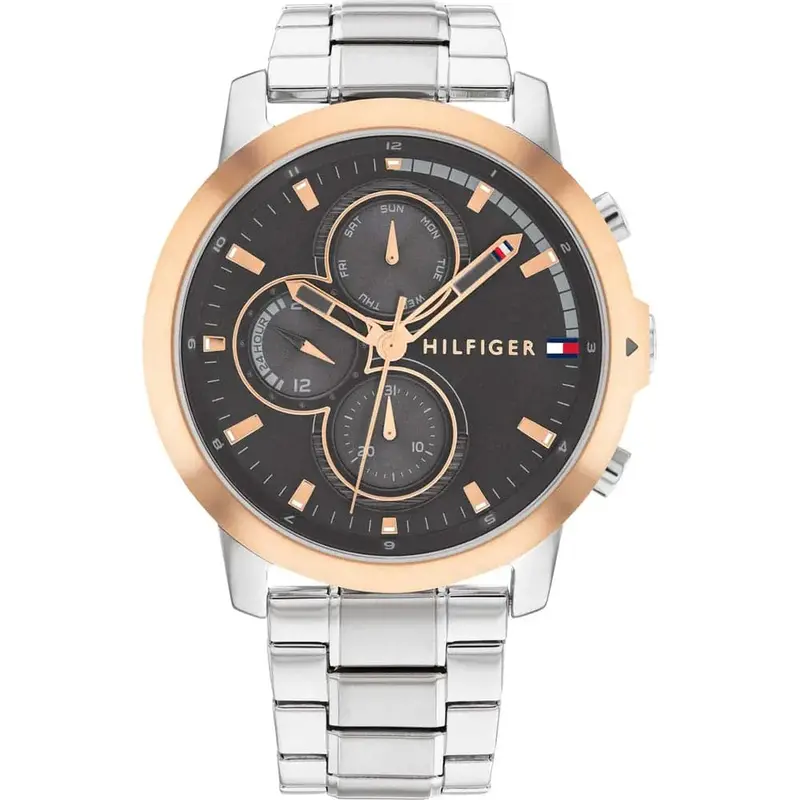 Tommy Hilfiger Chronograph Silver Stainless Steel Strap Men Watch 1792050 1