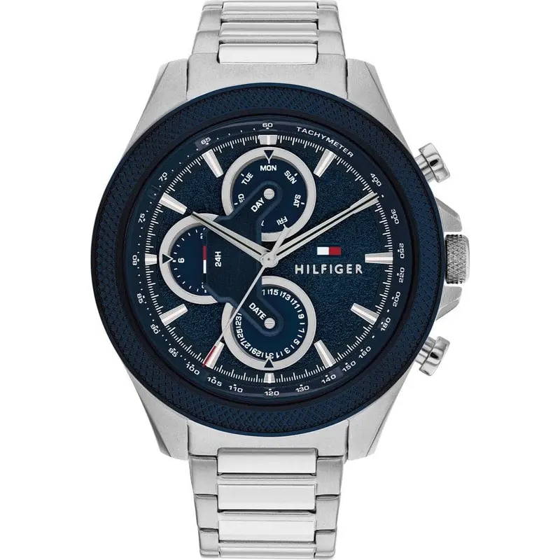 Tommy Hilfiger Chronograph Silver Stainless Steel Strap Men Watch 1792080 1