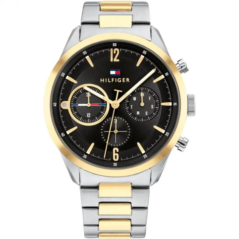 Tommy Hilfiger Chronograph Two-Tone Stainless Steel Strap Men Watch 1791944 1