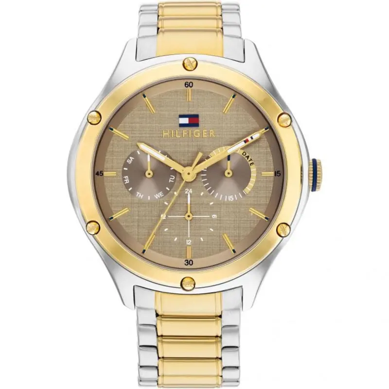 Tommy Hilfiger Chronograph Two-Tone Stainless Steel Strap Women Watch 1782658 1