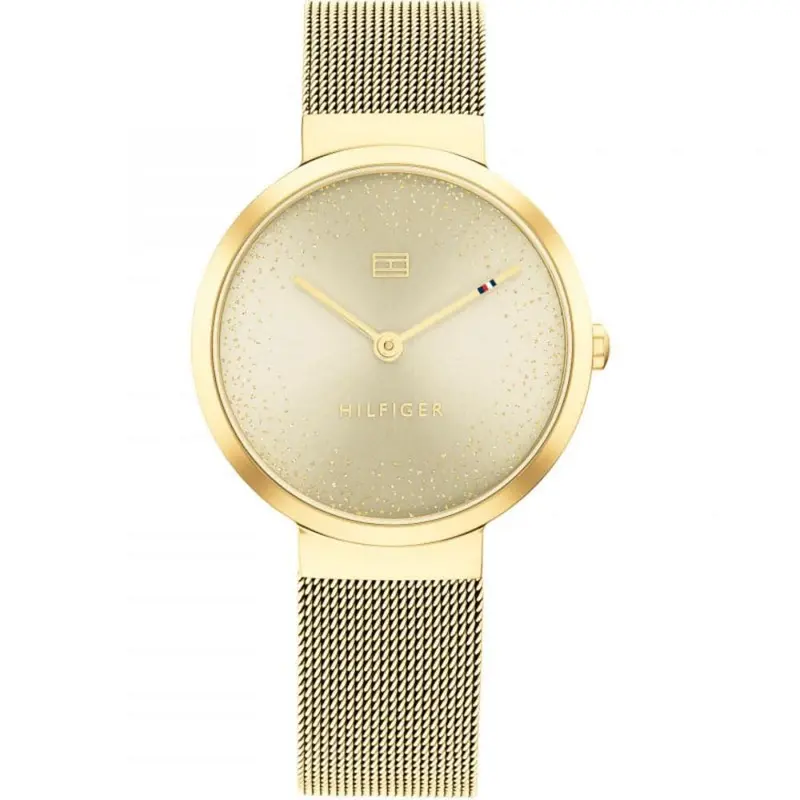 Tommy Hilfiger Gold Dial Milanese Strap Women Watch 1782487 1