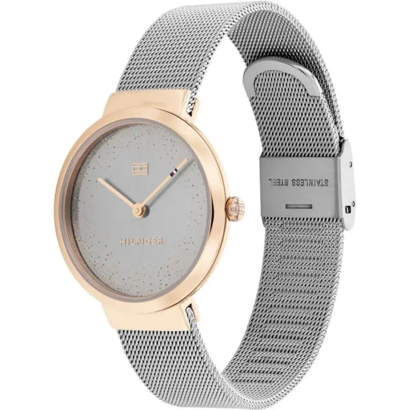 Tommy Hilfiger Gray Dial Silver Milanese Strap Women Watch 1782467 2