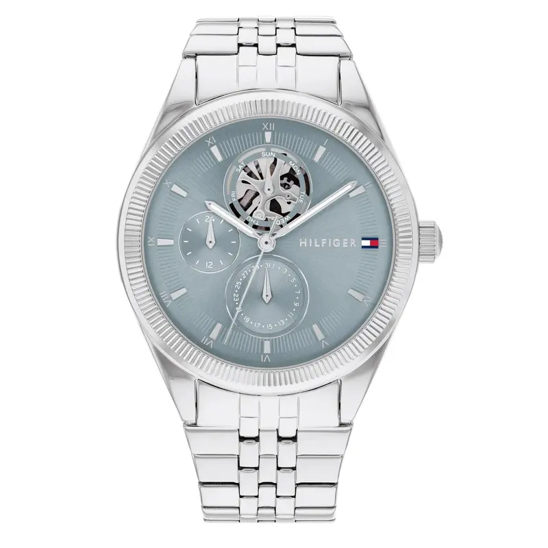 Tommy Hilfiger Monica Bluish Gray Silver Steel Watch 1782714 1