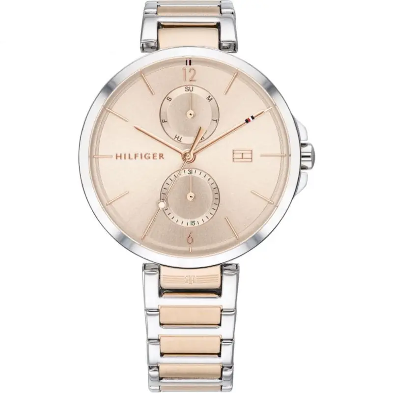 Tommy Hilfiger Multifunction Two-Tone Stainless Steel Strap Women Watch 1782127 1