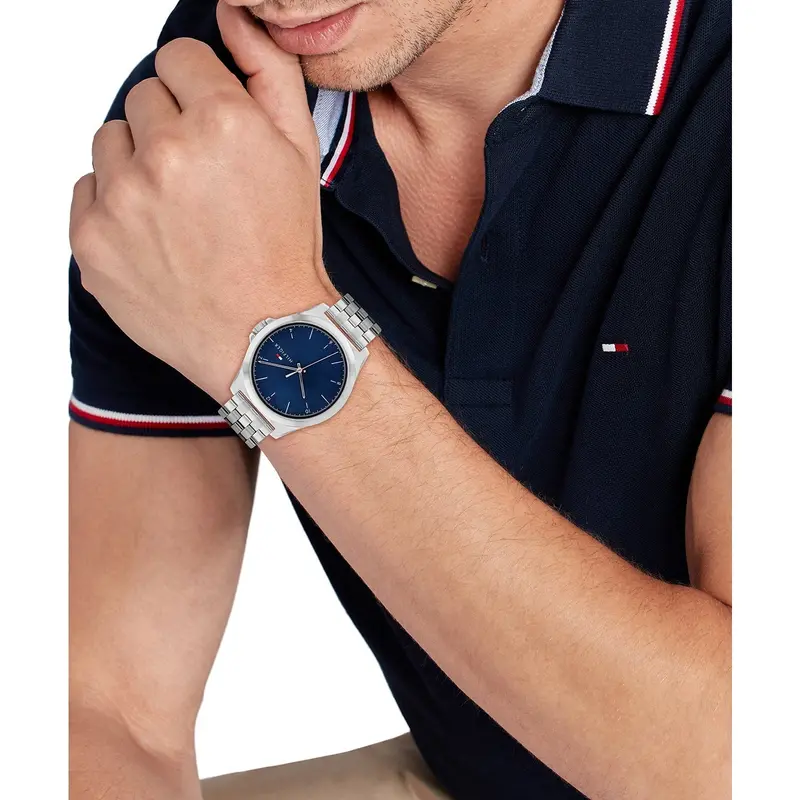 Tommy Hilfiger Norris Blue Silver Stainless Steel Watch 1710630 2