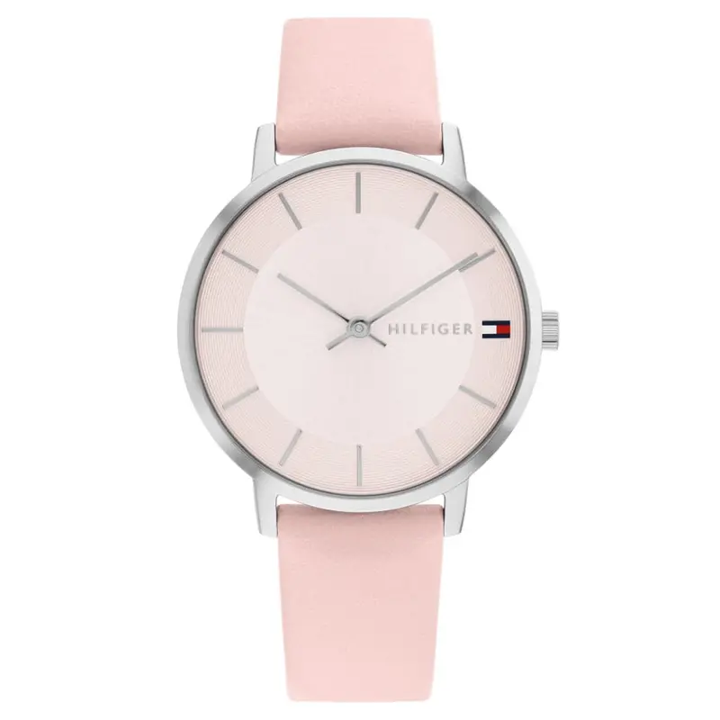 Tommy Hilfiger Pippa Pink Leather Strap Women Watch 1782670 1