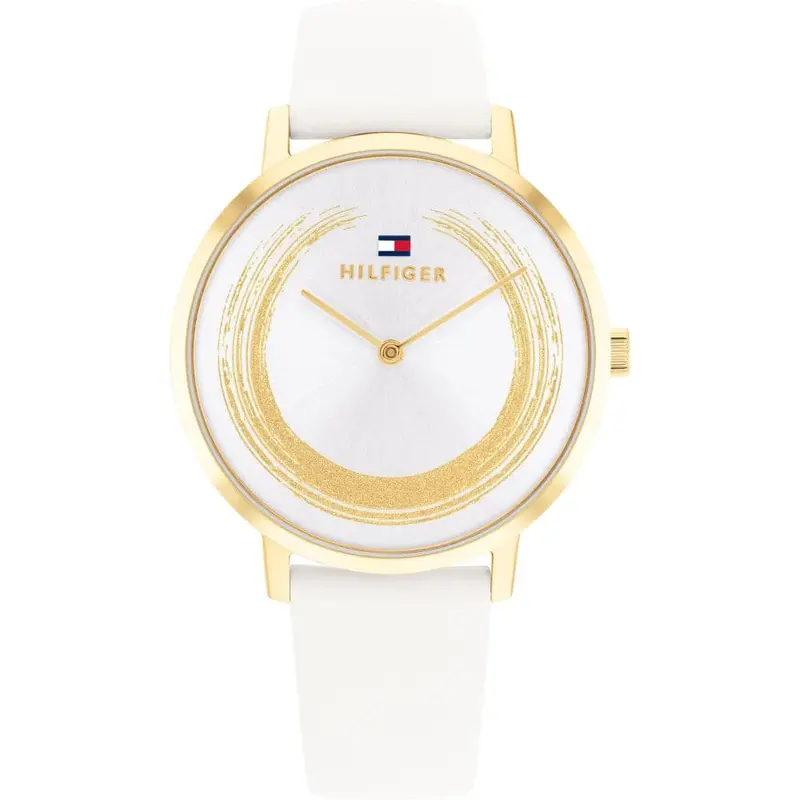 Tommy Hilfiger White Dial & Leather Strap Women Watch 1782605 1