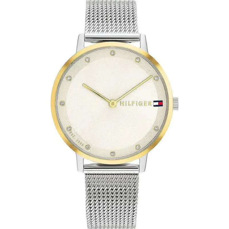 Tommy Hilfiger White Dial Silver Milanese Strap Women Watch 1782667 1