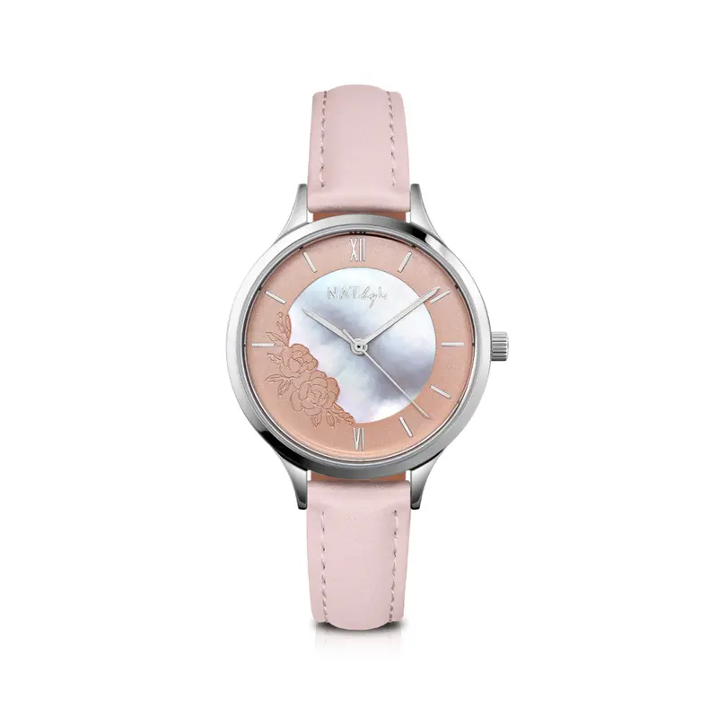 Unity 0808 Pink Leather Watch 1