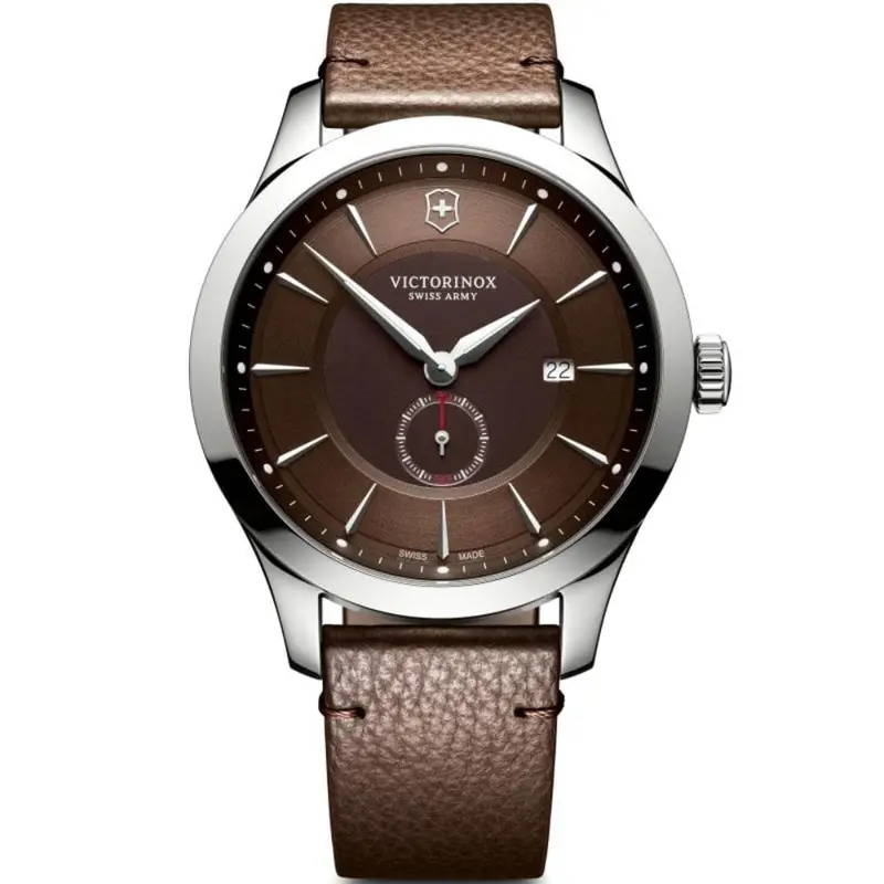 Victorinox Swiss Army Alliance Brown Leather Strap Men's Watch 241766 1