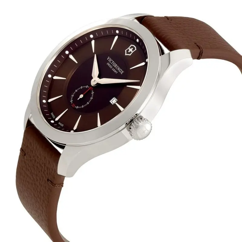 Victorinox Swiss Army Alliance Brown Leather Strap Men's Watch 241766 2