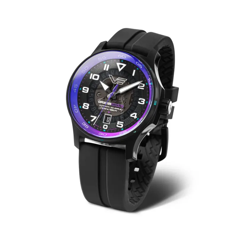 Vostok Europe Black Silicone Strap Men Watch Nh35-592C760-S 1