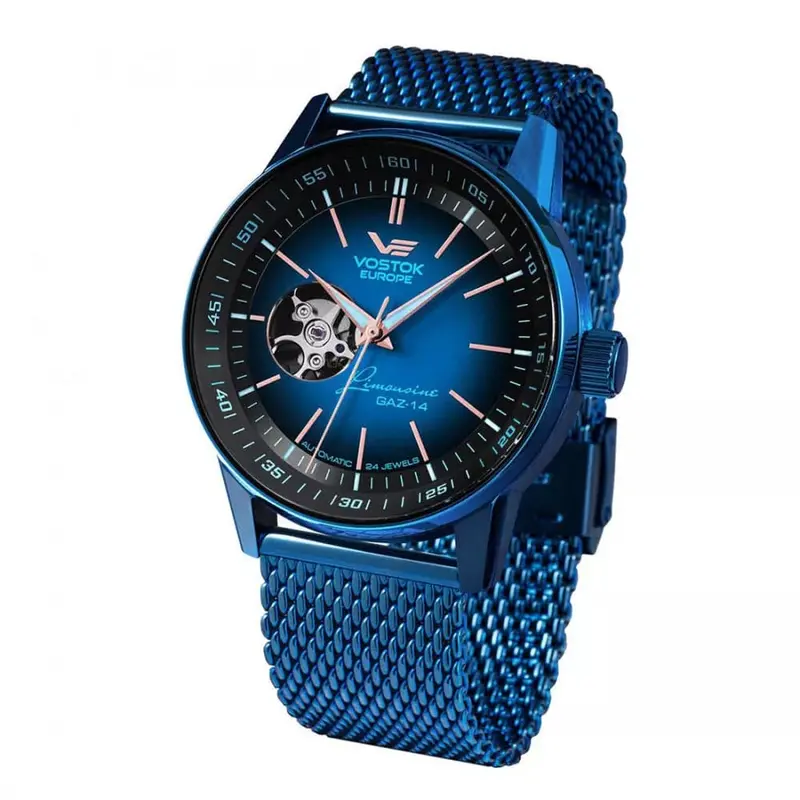 Vostok Europe Blue Dial Milanese Strap Men Watch Nh38-560D681-B 1