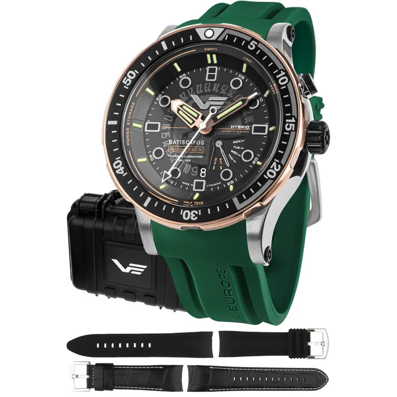 Vostok Europe Green Silicone Strap Px84-511A770-Sl 1