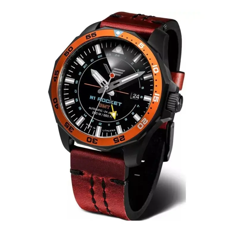 Vostok Europe Rocket N-1 Automatic Gmt Limited Edition Watch Nh34-225C714-Bks 1