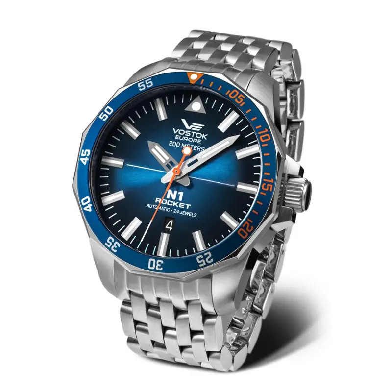 Vostok Europe Rocket N1 Automatic Blue Dial Stainless Steel Men's Watch Nh35-225A615-B 1