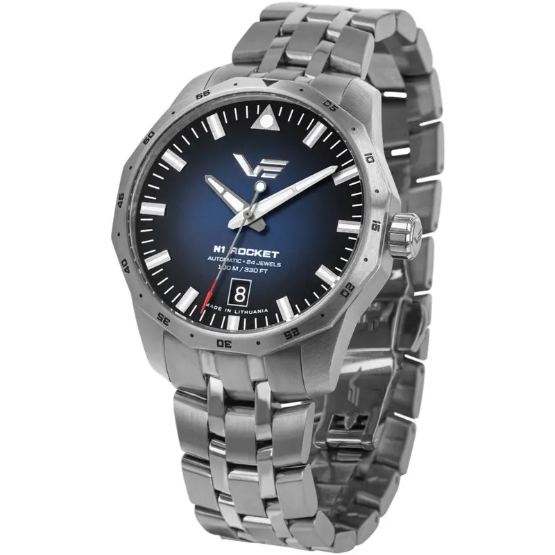 Vostok Europe Silver Stainless Steel Strap Nh35-125A748-B 1