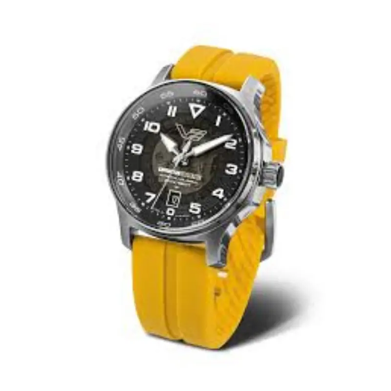 Vostok Europe Yellow Silicone Strap Nh35-592A758-S 1