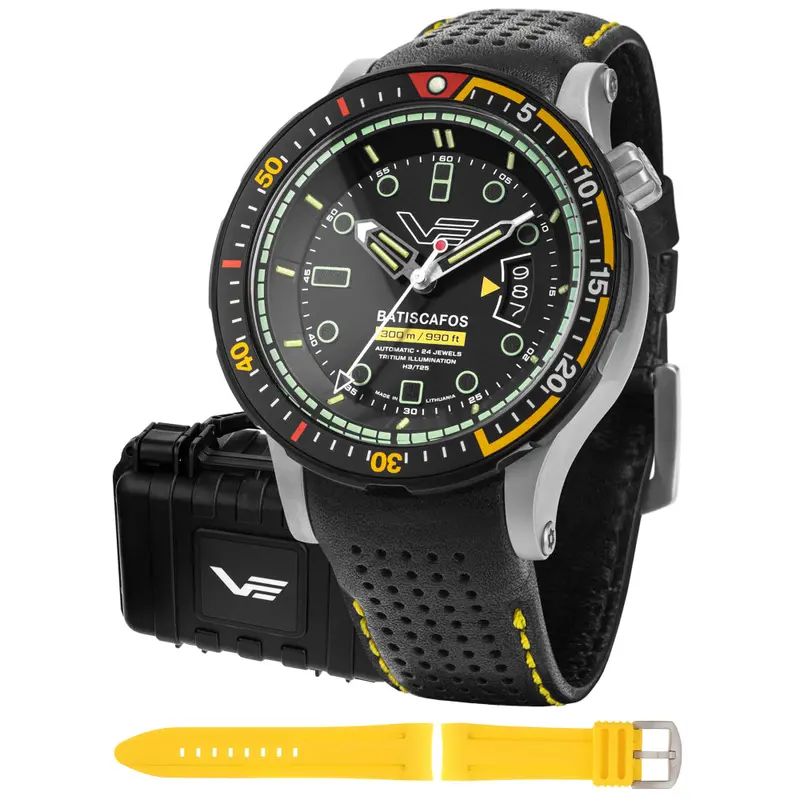 Votstok Europe Black Silicone Strap Men Watch Nh35-511E767-Sl 1
