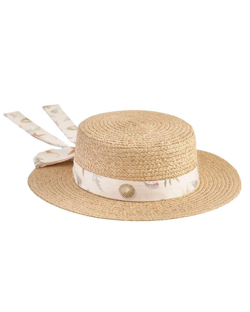 Whispering Sand Vintage Sand Raffia Hat 1