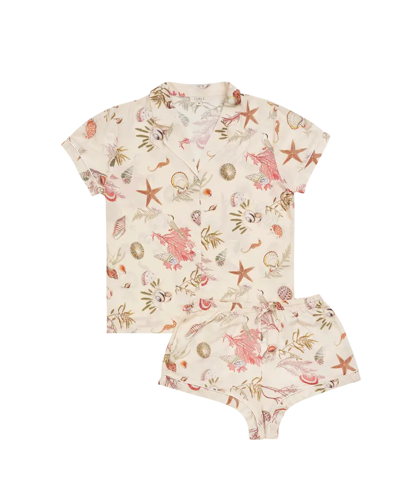 Whispering Sands Lotus Pink Short Pyjamas 1