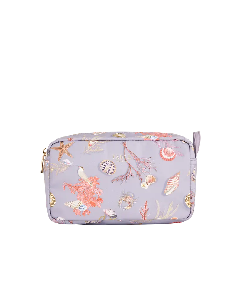 Whispering Sands Powder Blue Cosmetic Pouch 1