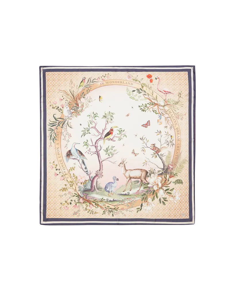 Wonderland Narrative Square Scarf 1