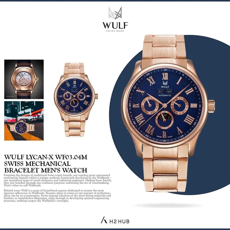 Wulf Lycan-X Wf03.04M Swiss Mechanical Bracelet Men's Watch 2
