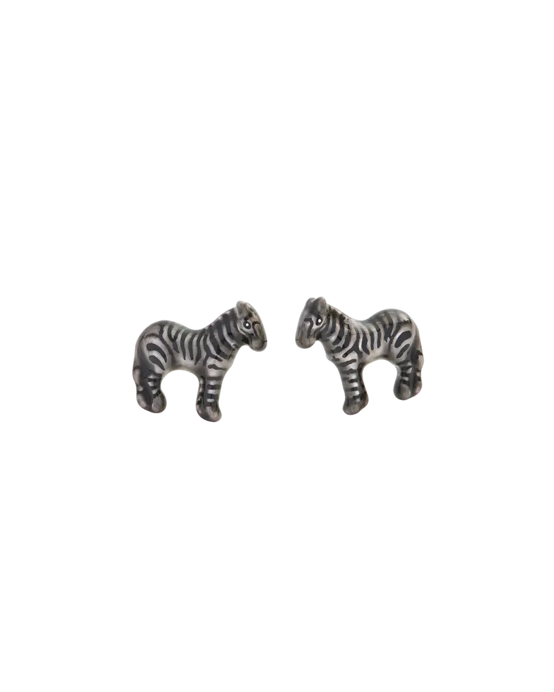 Zebra Stud Earrings 2