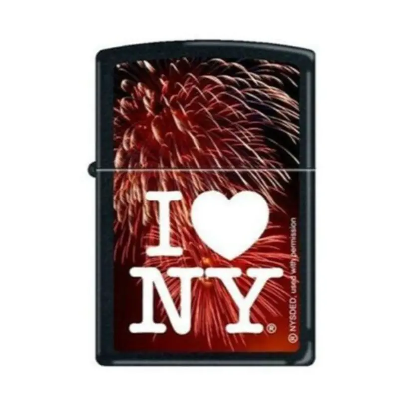 Zippo #1664 I Love New York Black Matte Lighter 1