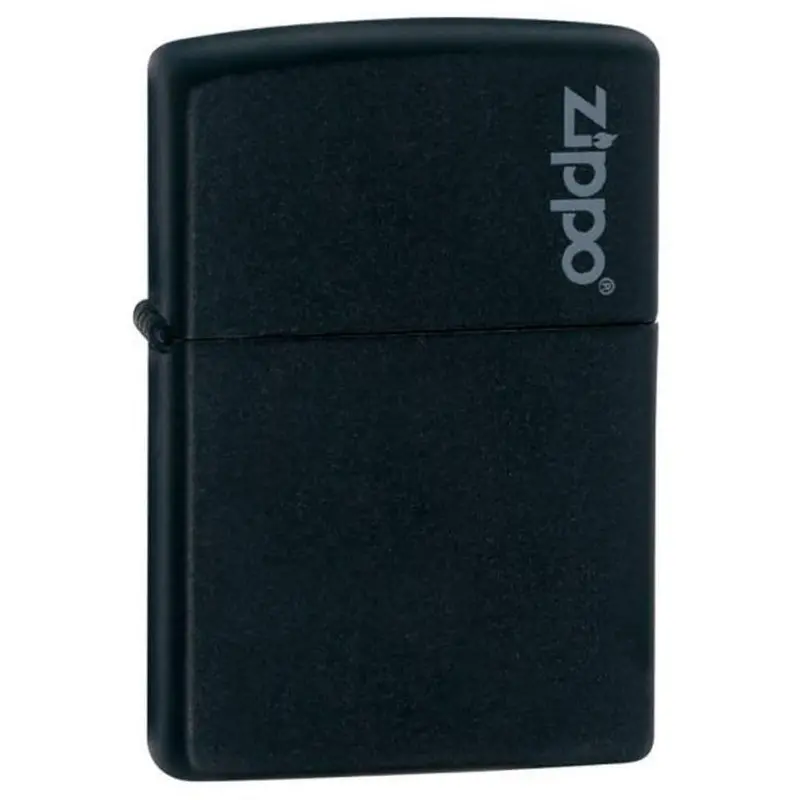 Zippo #218Zl Windproof Lighter Black Matte With Logo 1