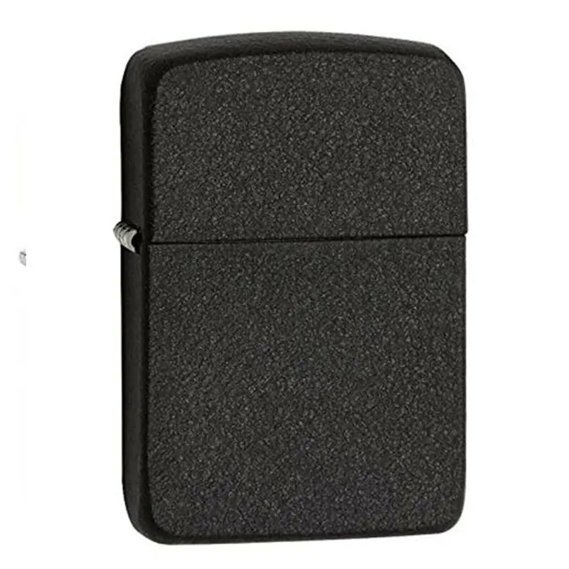 Zippo #28682 Rep Black Crackle Lighter Black Satin Lighter 1