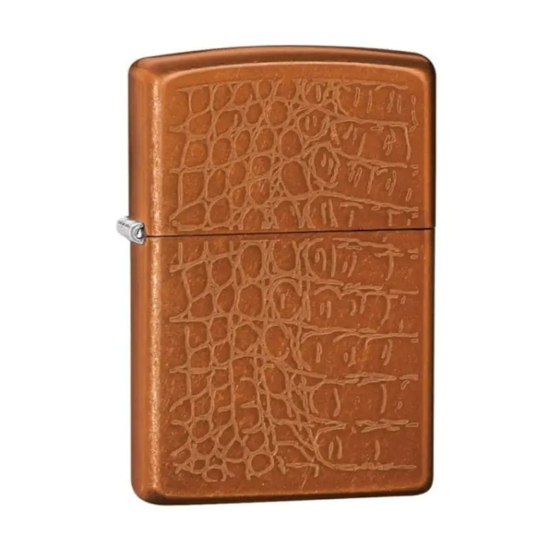 Zippo #29246 Reg Ice Crocodile Lighter Brown 1