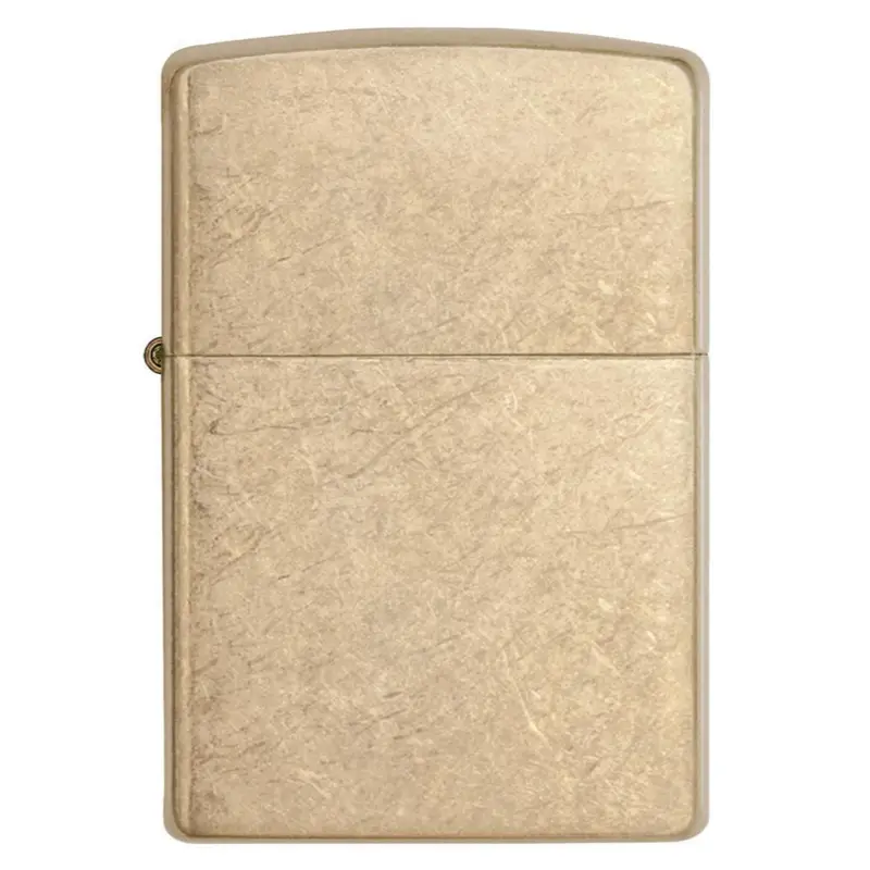 Zippo Armor Tumbled Brass Lighter #28496 1