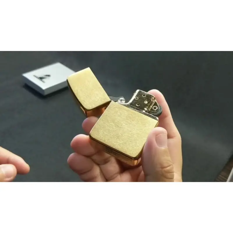 Zippo Brushed Brass Windproof Pocket Lighter #1941B 2