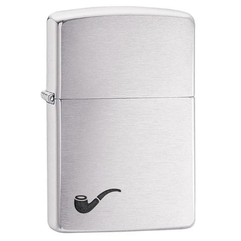 Zippo Brushed Chrome Pipe Lighter #200Pl 1