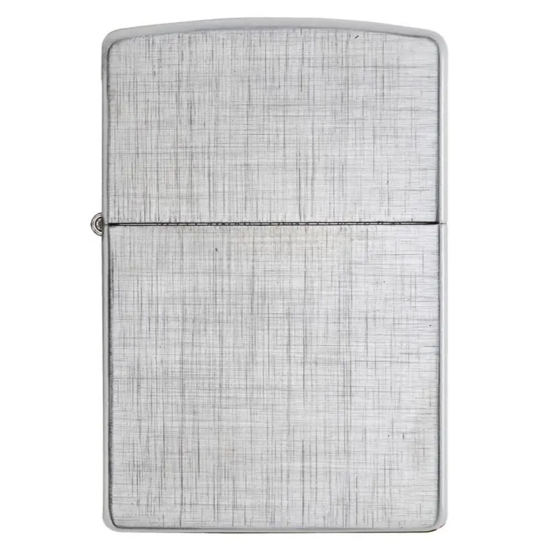 Zippo Classic Linen Weave Chrome Lighter #28181 1