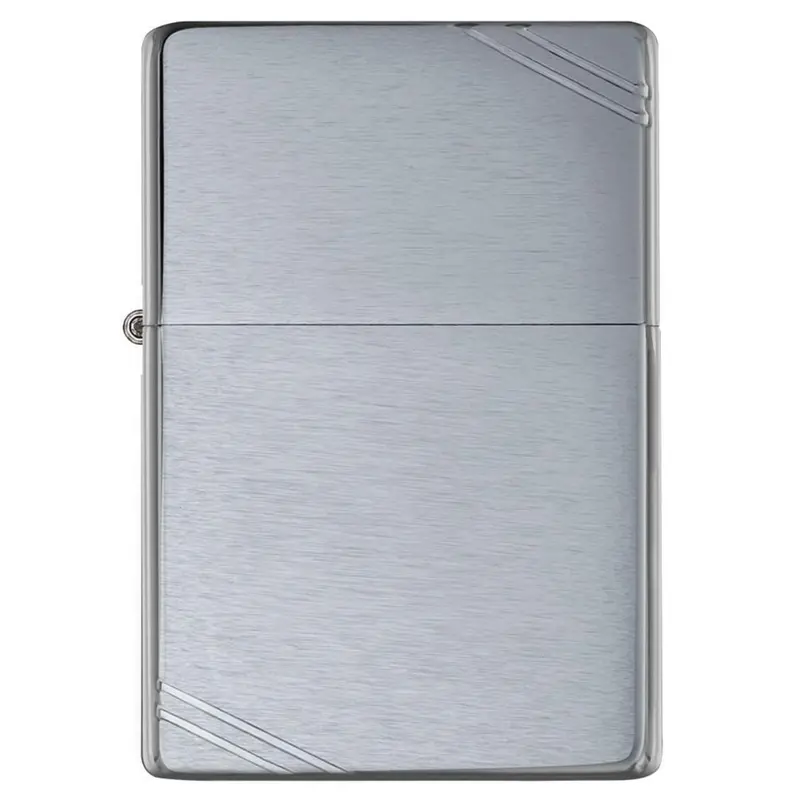 Zippo High Polish Chrome Lighter Vintage With Slashes #230 1