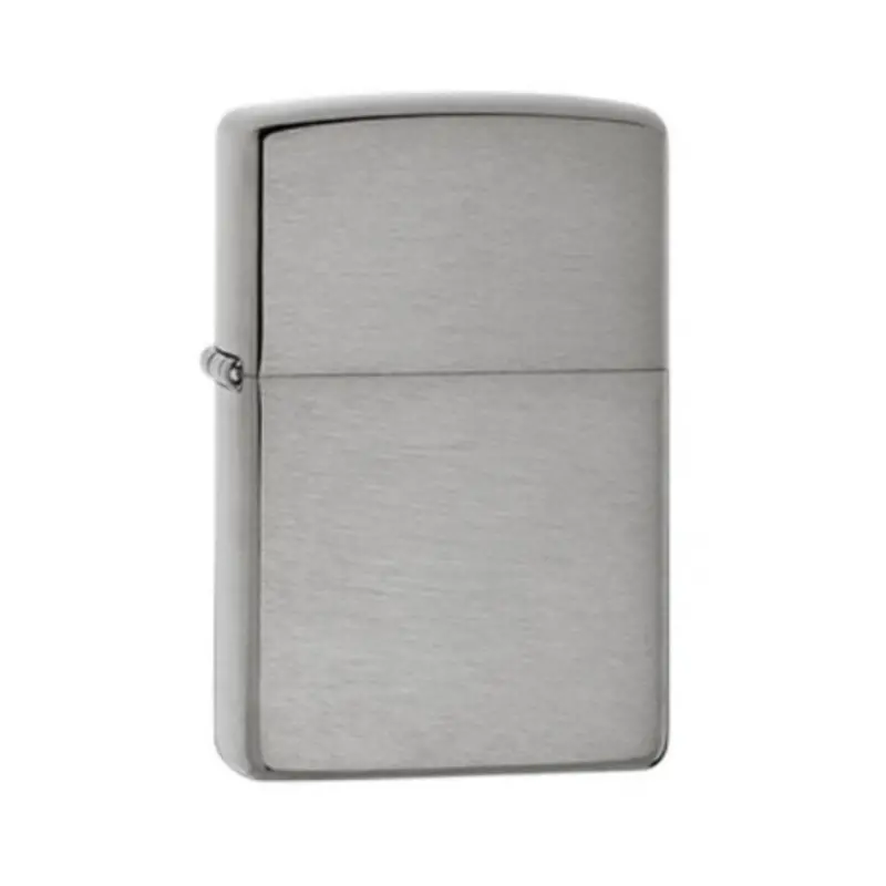 Zippo Lighter 205- Brush Satin Chrome Windproof Classic 1