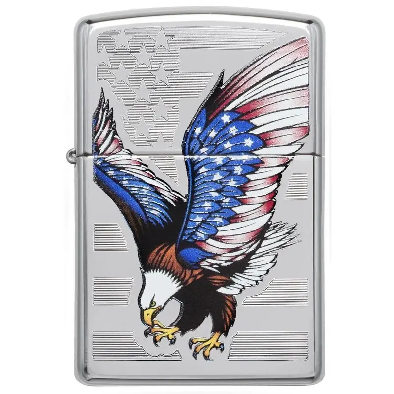 Zippo Lighter Windproof Bald Eagle American Eagle #28449 1