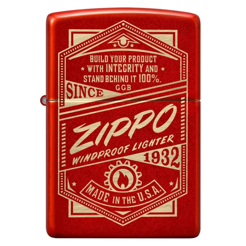 Zippo Red Windproof Lighter #48620 1