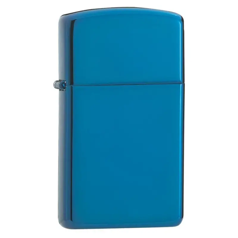 Zippo Slim Blue Design Lighter #20494 2