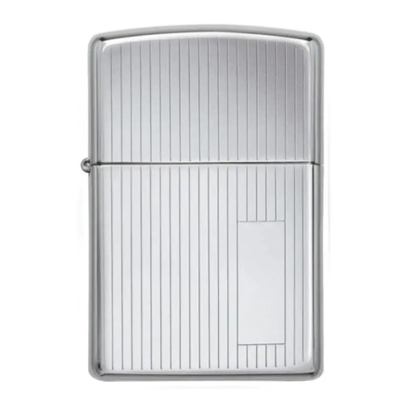 Zippo Stripes High Polish Chrome Lighter #350 1