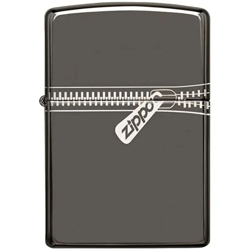 Zippo Zipped Black Ice Lighter #21088 1